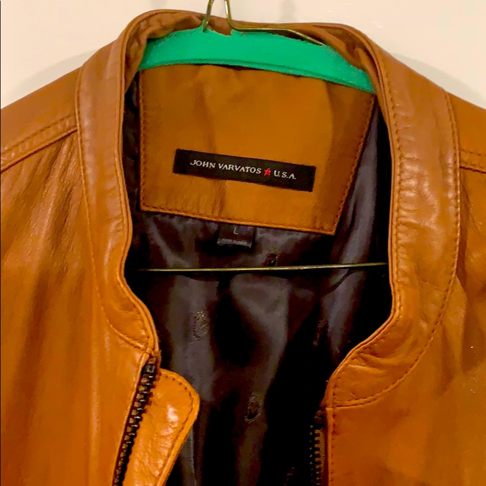 John Varvatos USA leather fall jacket